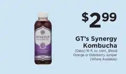 ShopRite GT's Synergy Kombucha offer