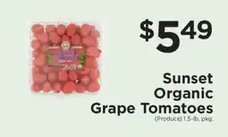 ShopRite Sunset Organic Grape Tomatoes offer