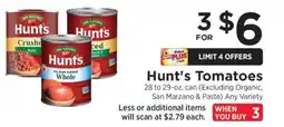 ShopRite Hunt's Tomatoes offer