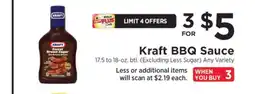 ShopRite Kraft BBQ Sauce offer
