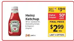 ShopRite Heinz Ketchup offer