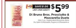 ShopRite Di Bruno Bros. Prosciutto & Mozzarella Duets offer