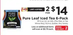ShopRite Pure Leaf Iced Tea 6-Pack offer