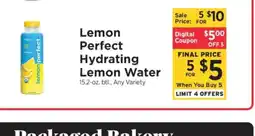 ShopRite Lemon Perfect Hydrating Lemon Water offer