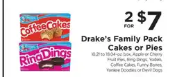 ShopRite Drake's Family Pack Cakes or Pies offer