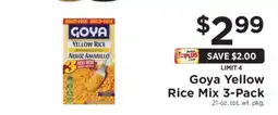 ShopRite Goya Yellow Rice Mix 3-Pack offer
