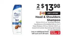 ShopRite Head & Shoulders Shampoo offer