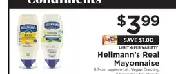 ShopRite Hellmann's Real Mayonnaise offer