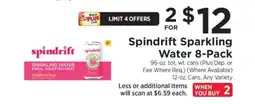 ShopRite Spindrift Sparkling Water 8-Pack offer