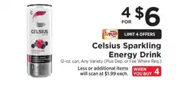 ShopRite Celsius Sparkling Energy Drink offer