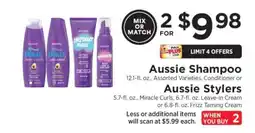 ShopRite Aussie Shampoo or Aussie Stylers offer