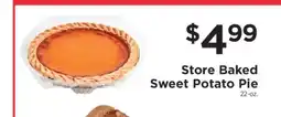 ShopRite Store Baked Sweet Potato Pie offer