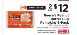 ShopRite Reese's Peanut Butter Cup Pumpkins 6-Pack offer
