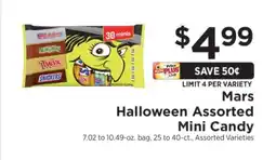ShopRite Mars Halloween Assorted Mini Candy offer