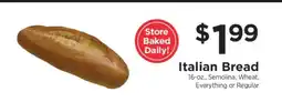 ShopRite Italian Bread offer