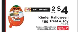 ShopRite Kinder Halloween Egg Treat & Toy offer