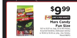 ShopRite Mars Candy Fun Size offer
