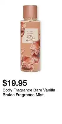 Victoria's Secret Body Fragrance Bare Vanilla Brulee Fragrance Mist offer