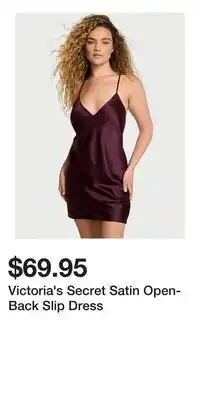 Victoria's Secret Victoria's Secret Satin Open-Back Slip Dress offer