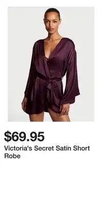 Victoria's Secret Victoria's Secret Satin Short Robe offer
