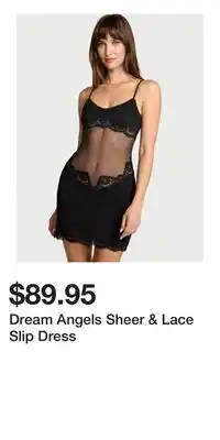 Victoria's Secret Dream Angels Sheer & Lace Slip Dress offer