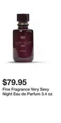 Victoria's Secret Fine Fragrance Very Sexy Night Eau de Parfum 3.4 oz offer