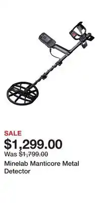 Cabela's Minelab Manticore Metal Detector offer