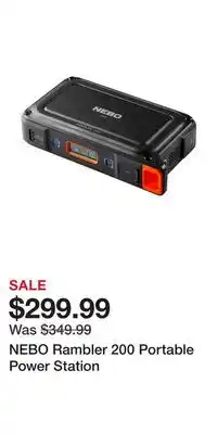 Cabela's NEBO Rambler 200 Portable Power Station offer