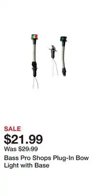 Cabela's Bass Pro Shops Plug-In Bow Light with Base offer