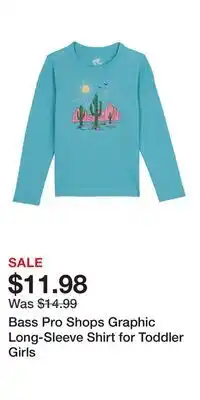 Cabela's Bass Pro Shops Graphic Long-Sleeve Shirt for Toddler Girls offer