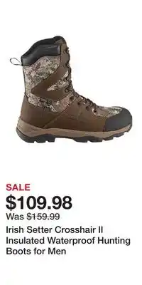 Cabela's Irish Setter Crosshair II Insulated Waterproof Hunting Boots for Men offer