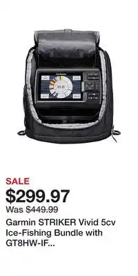 Cabela's Garmin STRIKER Vivid 5cv Ice-Fishing Bundle with GT8HW-IF Transducer and Lead-Acid Battery offer