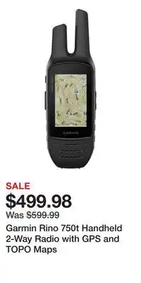 Cabela's Garmin Rino 750t Handheld 2-Way Radio with GPS and TOPO Maps offer