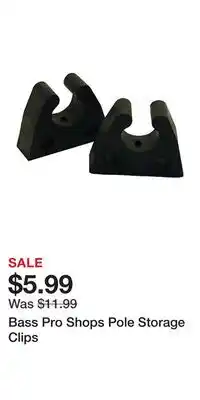 Cabela's Bass Pro Shops Pole Storage Clips offer
