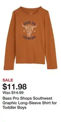 Cabela's Bass Pro Shops Southwest Graphic Long-Sleeve Shirt for Toddler Boys offer