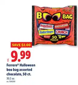 Lidl Ferrero Halloween boo bag chocolate offer