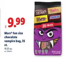 Lidl Mars fun size chocolate vampire bag offer