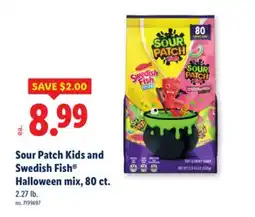 Lidl Sour Patch Kids and Swedish Fish Halloween mix, 80 ct offer
