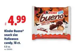 Lidl Kinder Bueno snack size Halloween candy offer