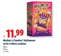 Lidl Mother's Cookies Halloween eerie critters cookies offer