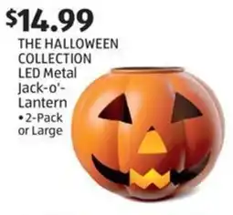 Aldi The halloween collection led metal jack-o'- lantern offer