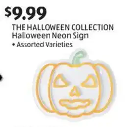Aldi The halloween collection halloween neon sign offer