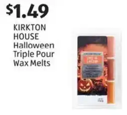 Aldi Kirkton house halloween triple pour wax melts offer