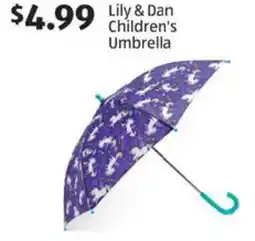 Aldi Lily & Dan Children's Umbrella offer