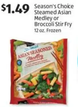 Aldi Season's Choice Steamed Asian Medley or Broccoli Stir Fry offer
