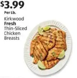 Aldi Kirkwood Fresh Thin-Sliced Chicken Breasts offer