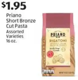 Aldi Priano Short Bronze Cut Pasta offer