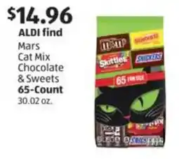 Aldi Mars Cat Mix Chocolate & Sweets 65-Count offer