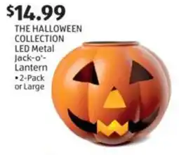 Aldi The halloween collection led metal jack-o'- lantern offer