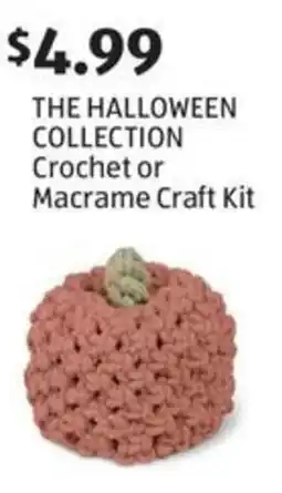 Aldi The halloween collection crochet or macrame craft kit offer